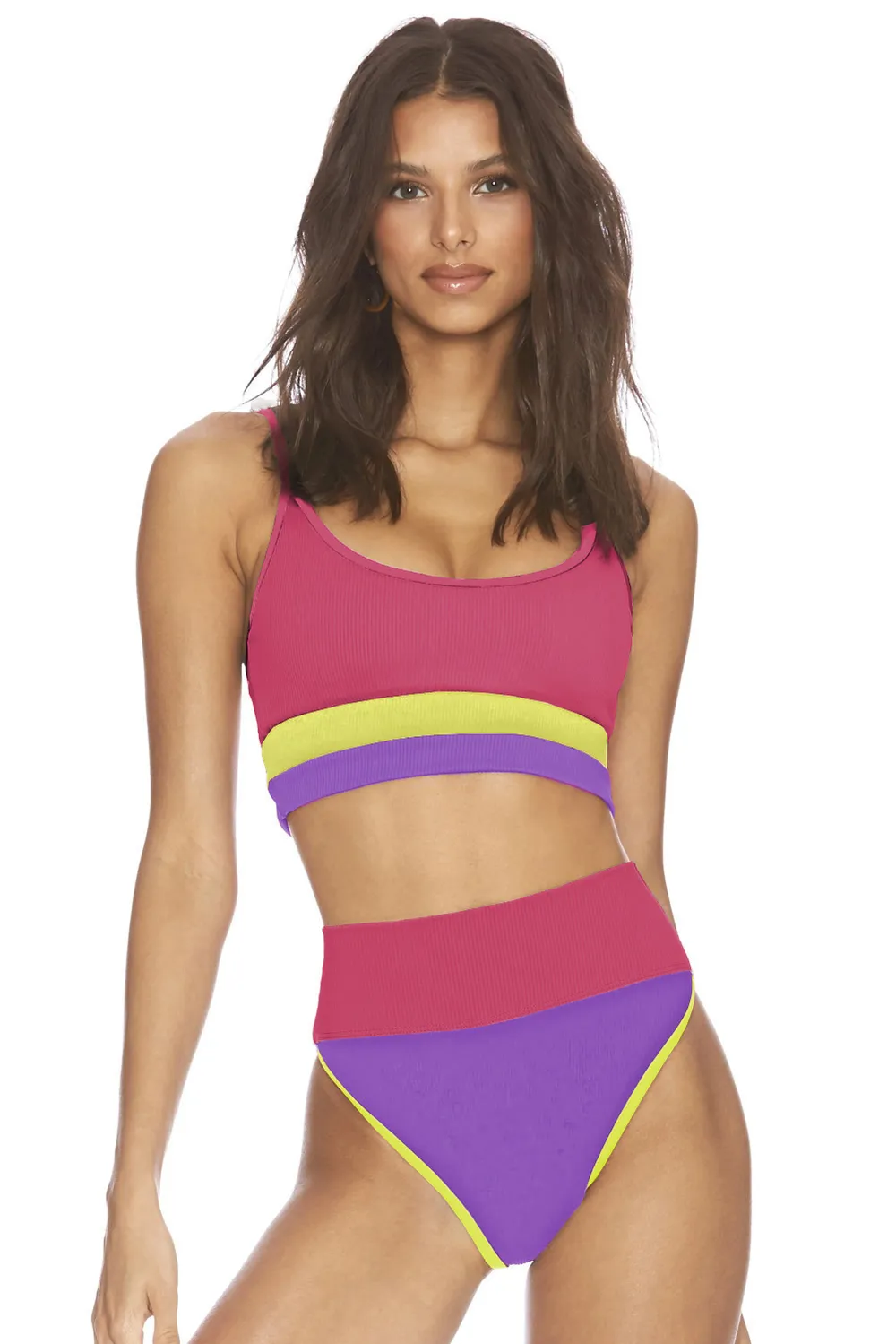 Color Block Spaghetti Strap Two-Piece Swim Set, image 18
