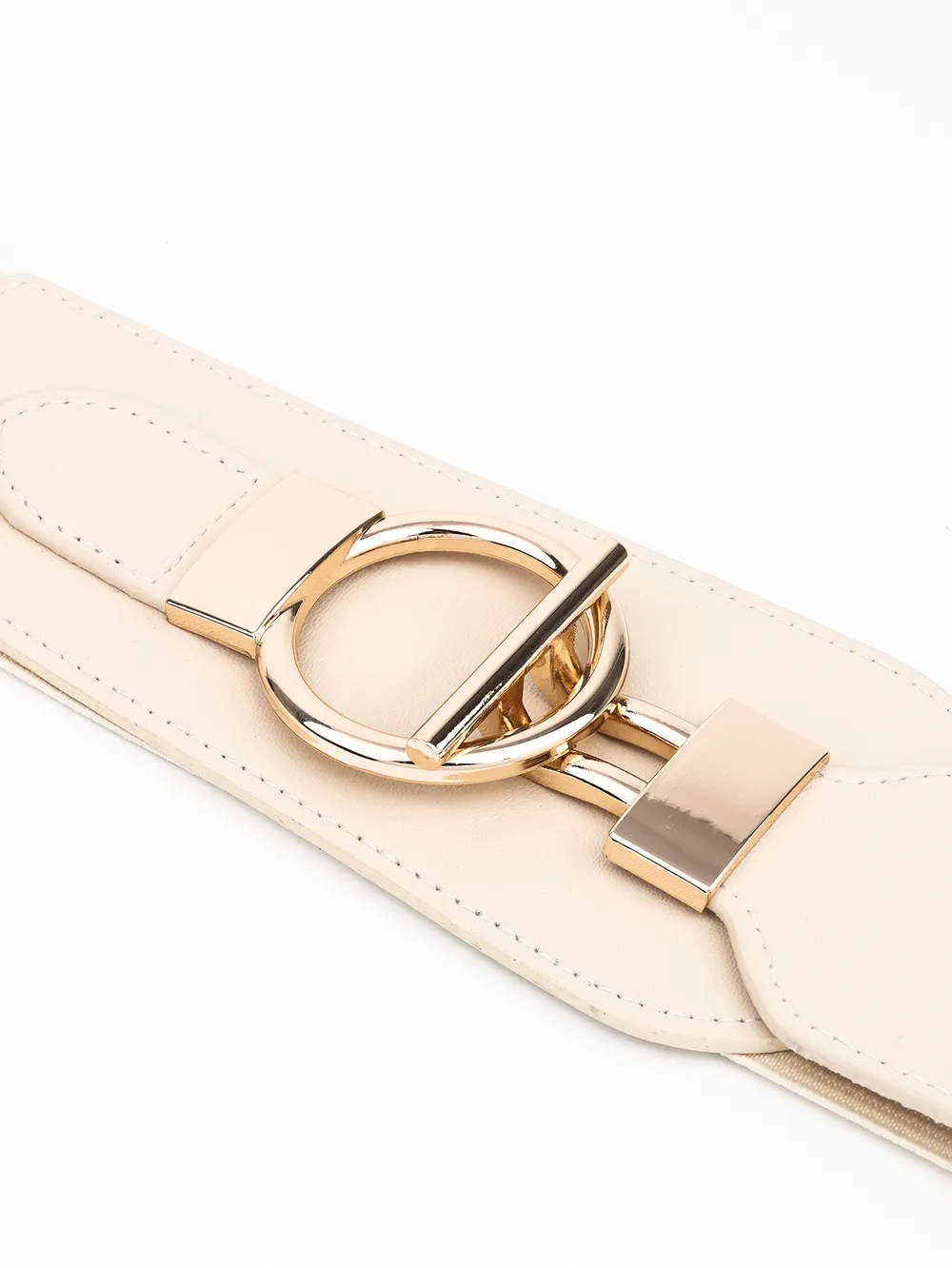 PU Elastic Wide Belt with Alloy Buckle, image 30