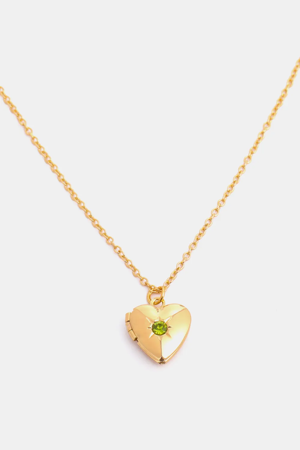 Zircon Heart Shape 14K Gold-Plated Pendant Necklace, image 22