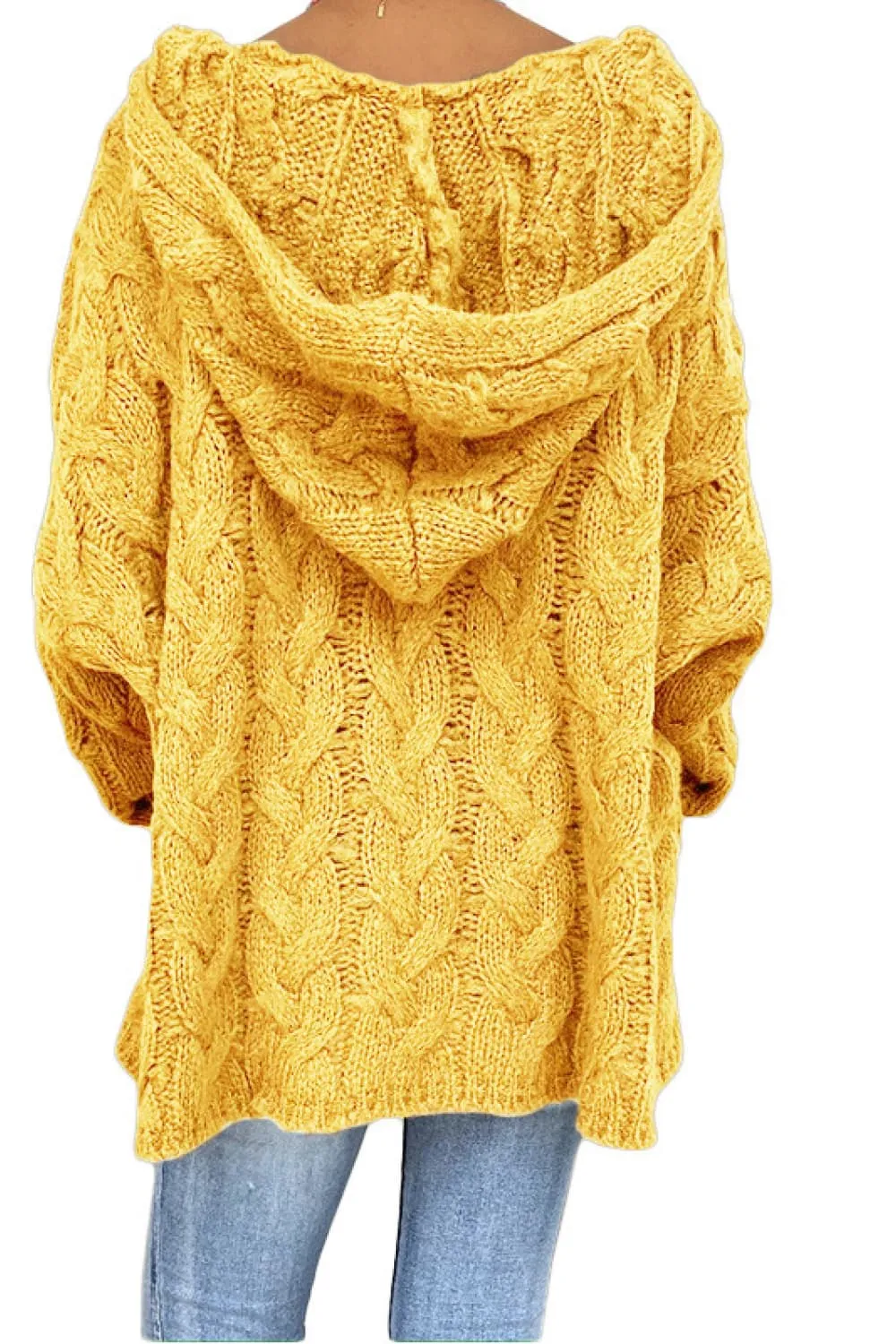 Cable-Knit Hooded Sweater, image 14