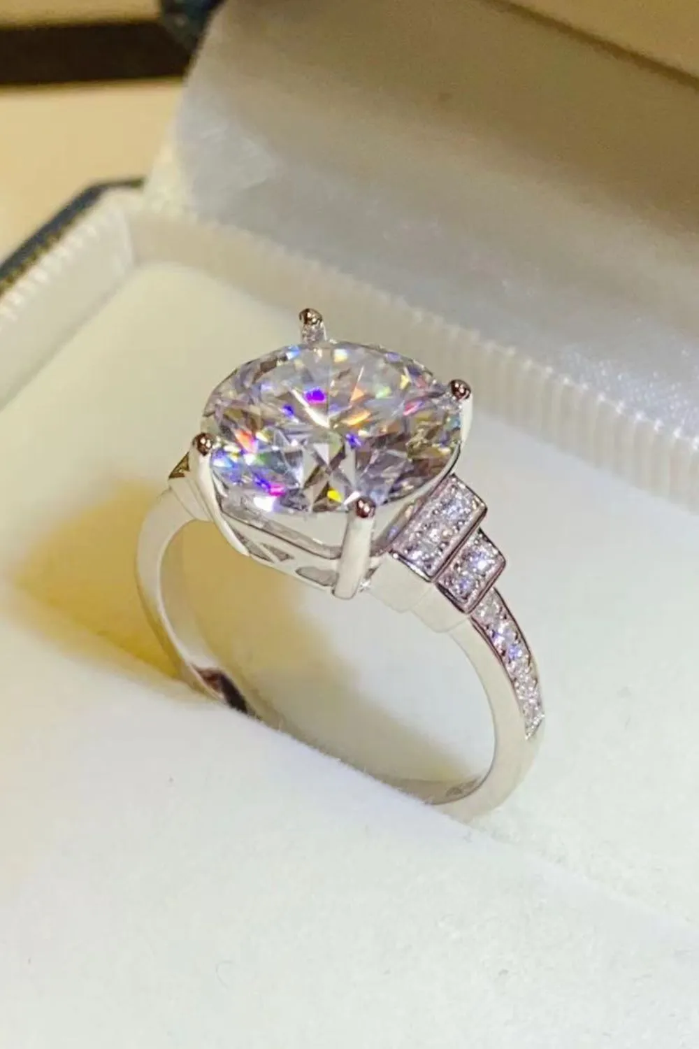 5 Carat Moissanite 925 Sterling Silver Ring, image 5