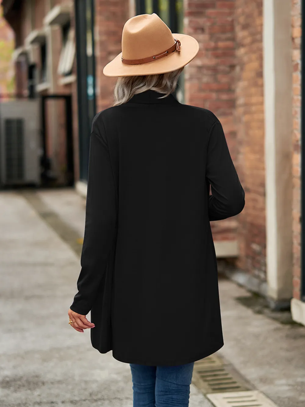 Open Front Long Sleeve Cardigan, image 4