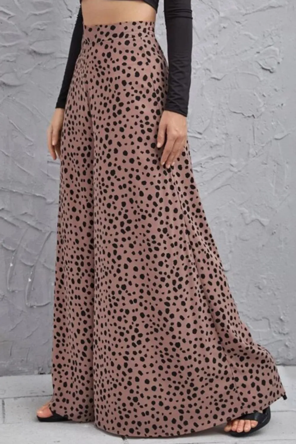 Animal Print High-Rise Culottes, image 7