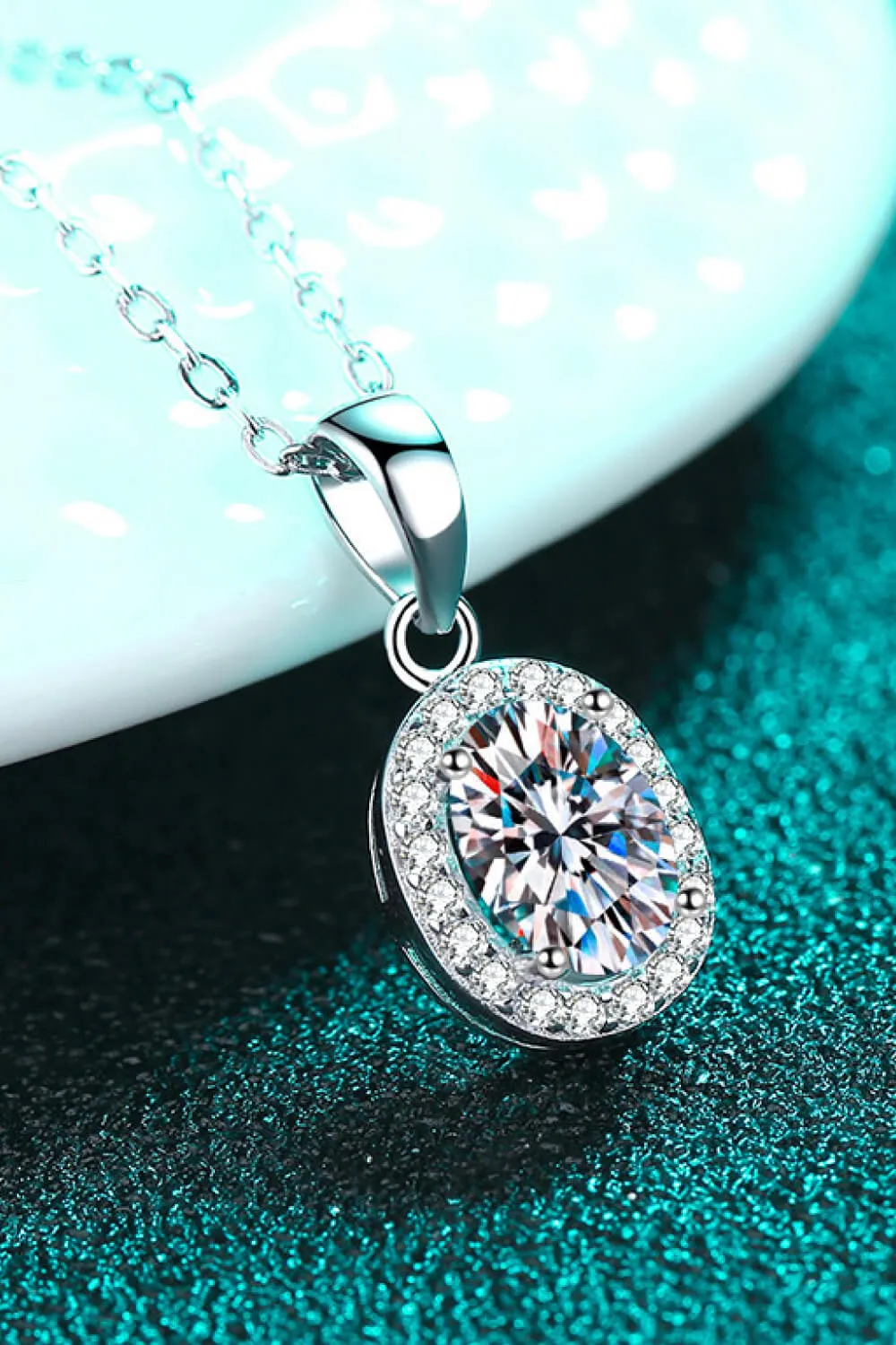 Be The One 1 Carat Moissanite Pendant Necklace, image 4
