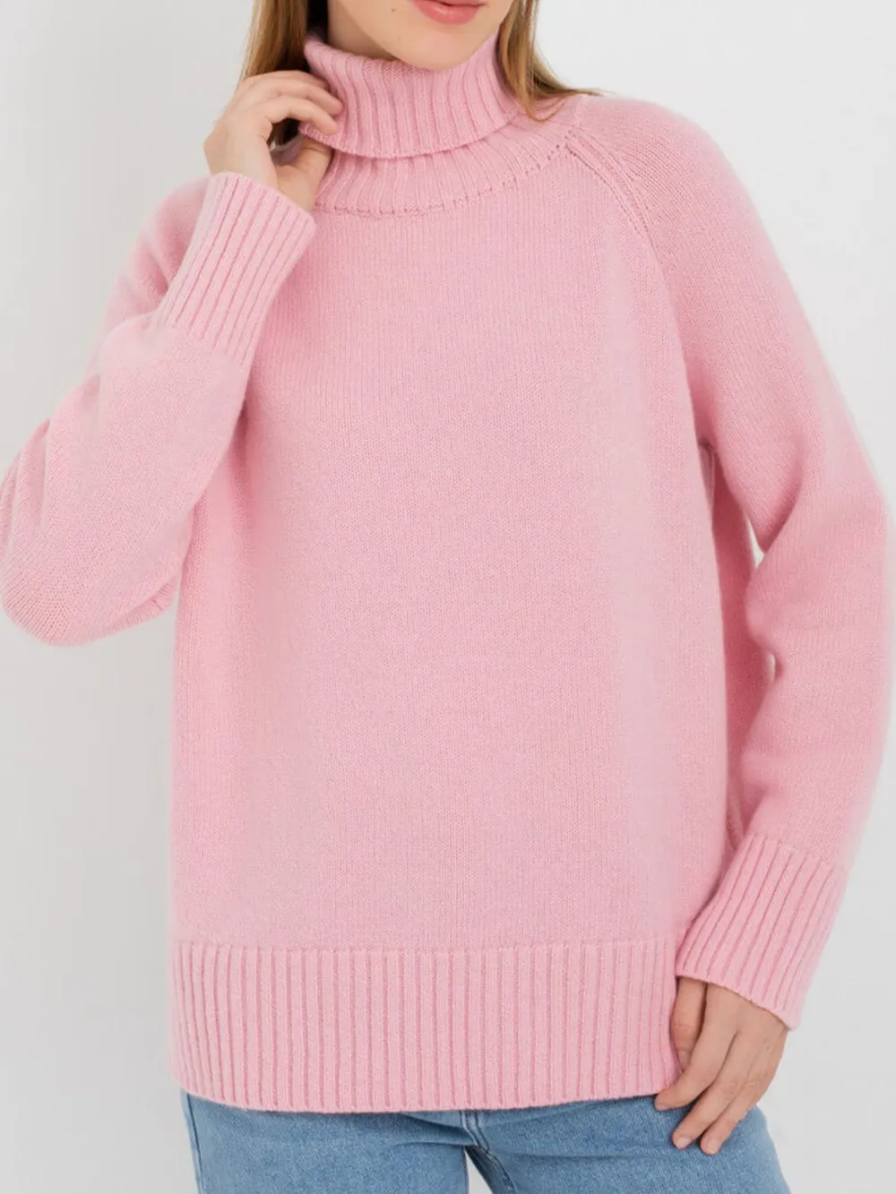 Turtle Neck Raglan Sleeve Sweater, image 6