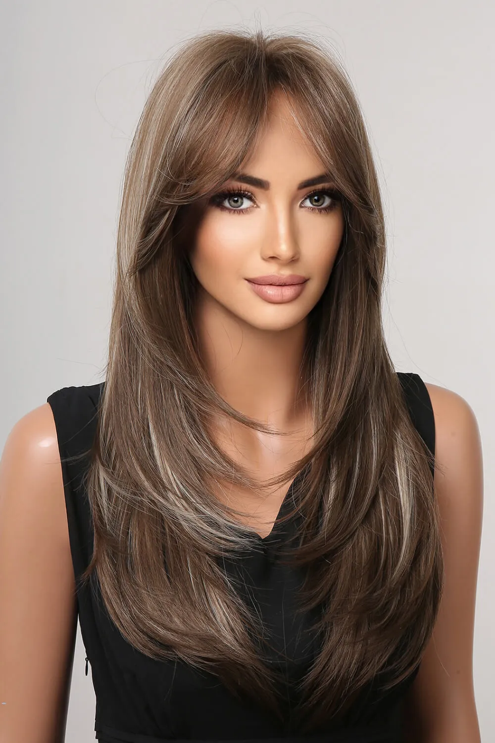 13*1" Full-Machine Wigs Synthetic Long Straight 22", image 5