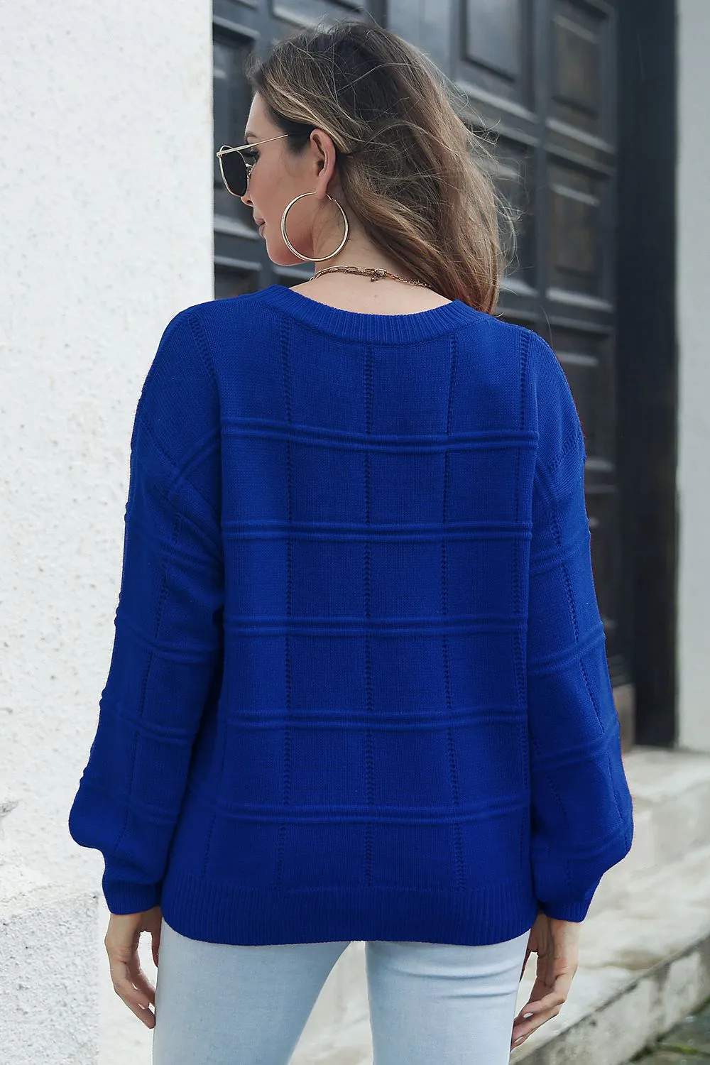 Round Neck Long Sleeve Sweater, image 7