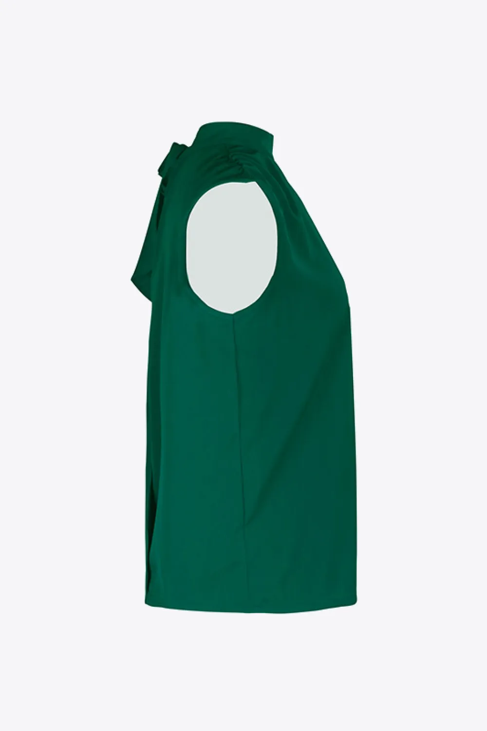 Tied Mock Neck Blouse, image 7