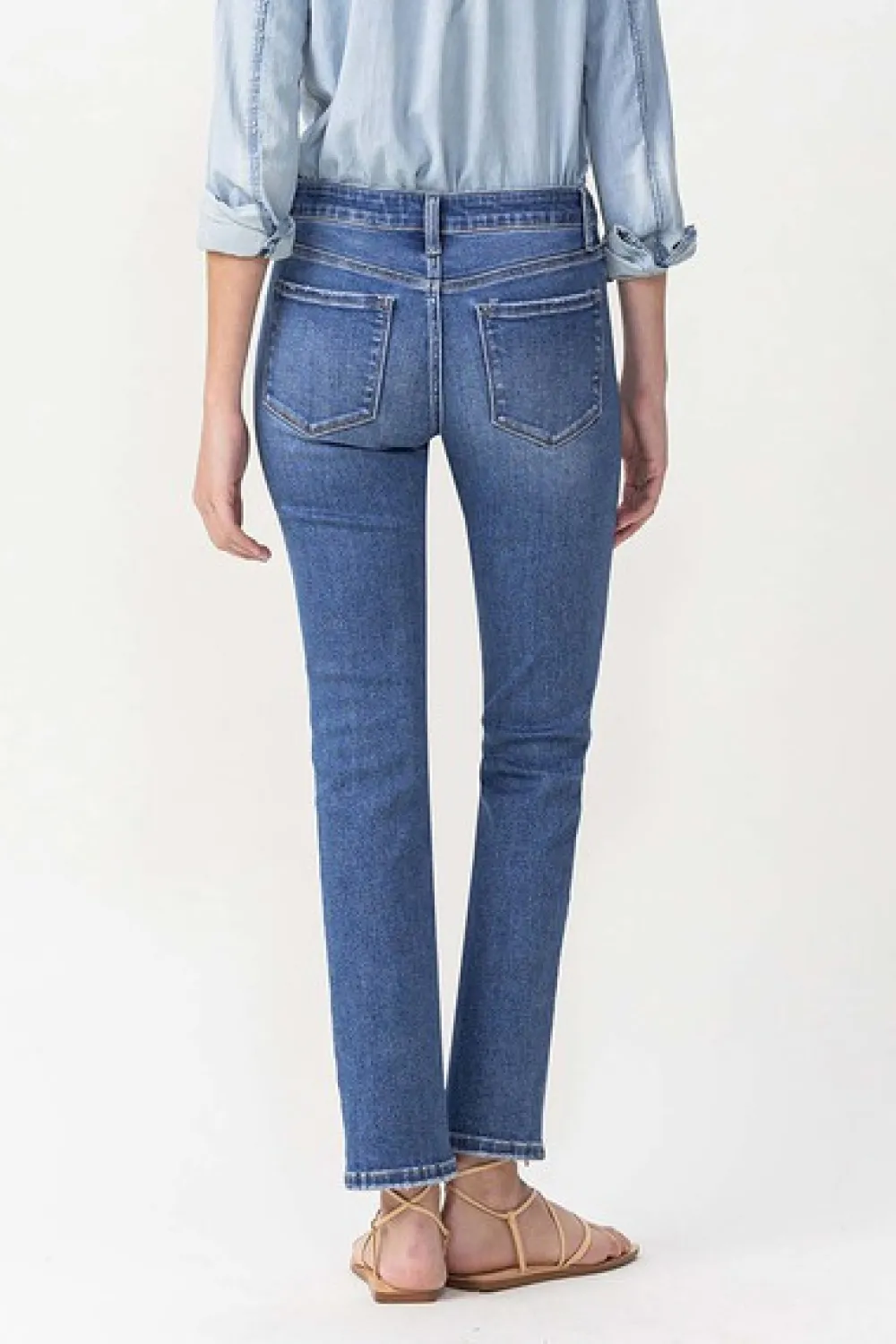 Full Size Maggie Midrise Slim Ankle Straight Jeans, image 5
