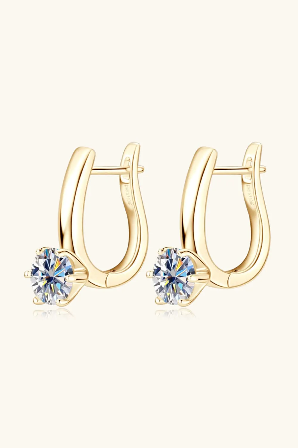 2 Carat Moissanite 925 Sterling Silver Earrings, image 8