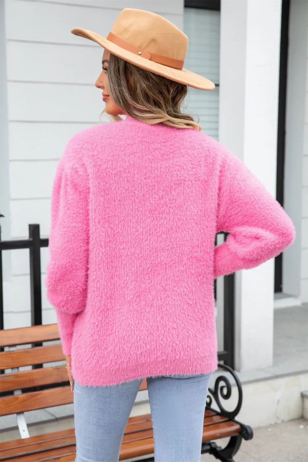 Turtle Neck Long Sleeve Pullover Sweater, image 25