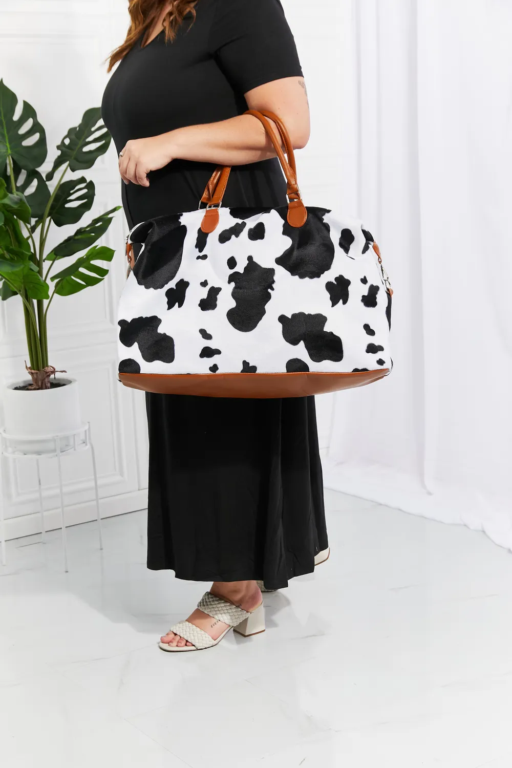 Animal Print Plush Weekender Bag, image 6