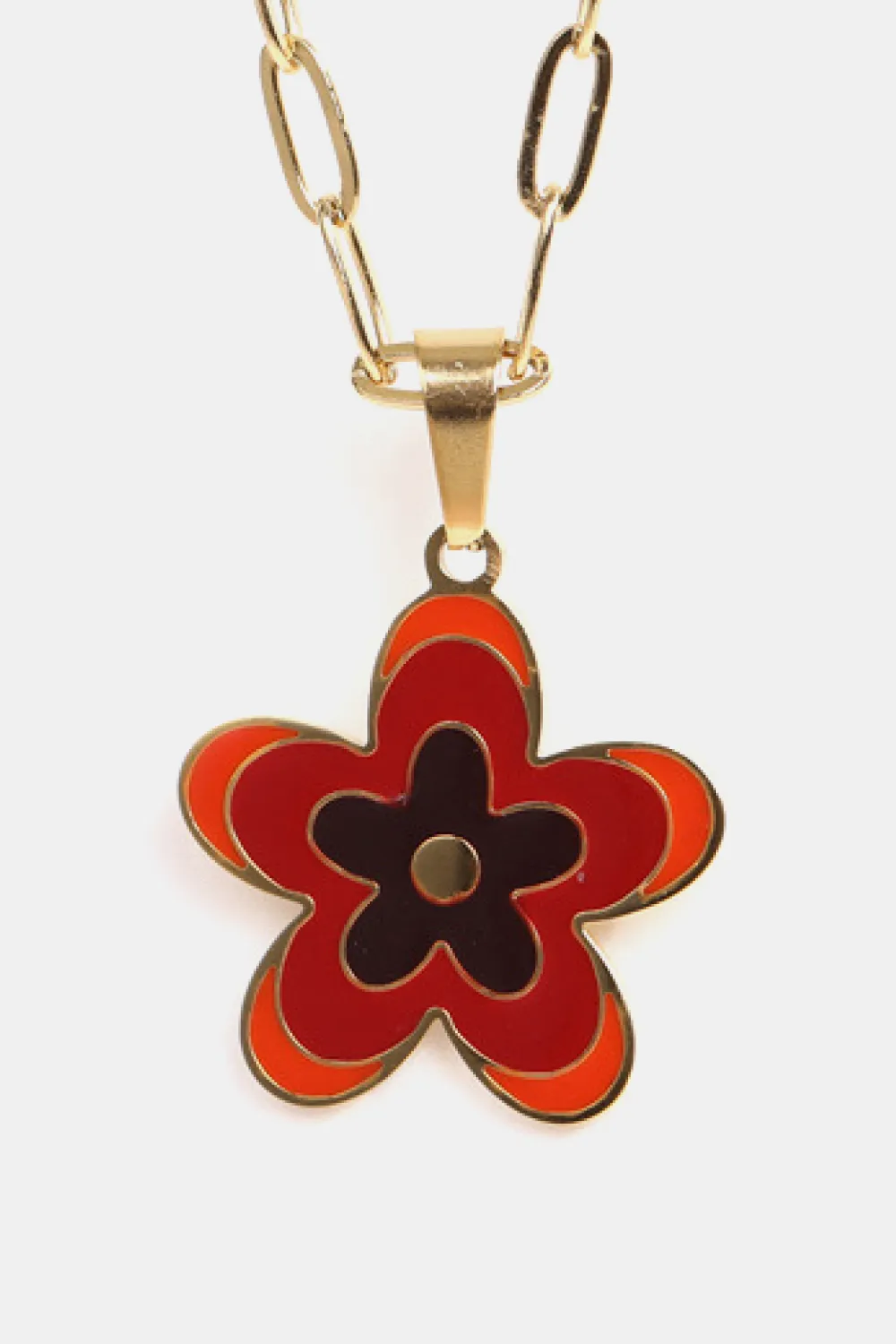 Flower Pendant Stainless Steel Necklace, image 14