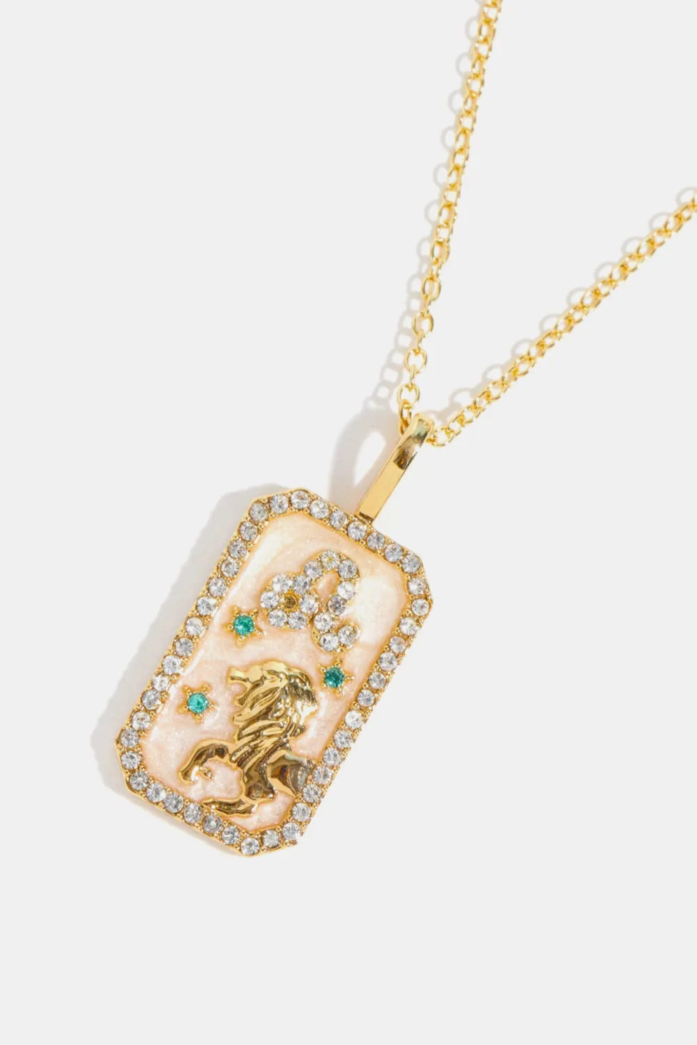 Rhinestone Constellation Pendant Copper Necklace, image 31
