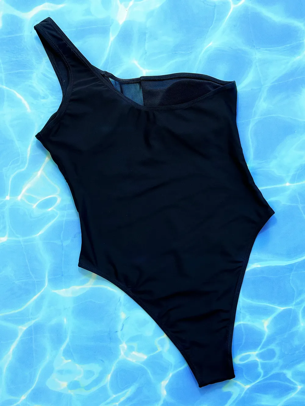 One-Shoulder Sleeveless One-Piece Swimsuit, image 5