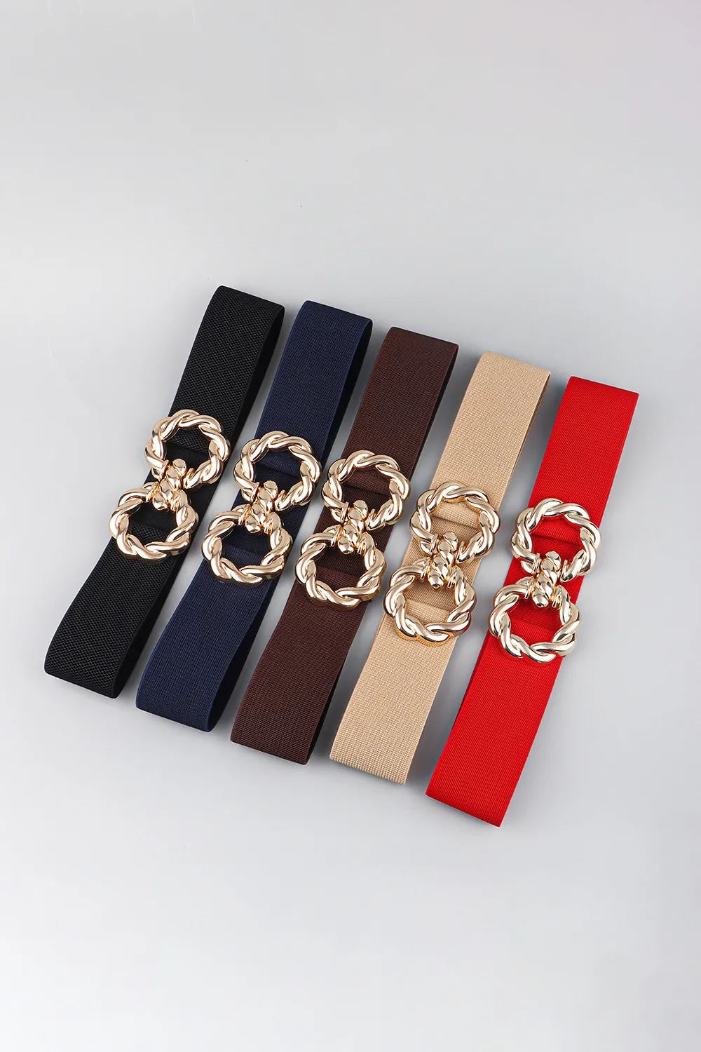 Zinc Alloy Buckle Elastic Belt, image 26