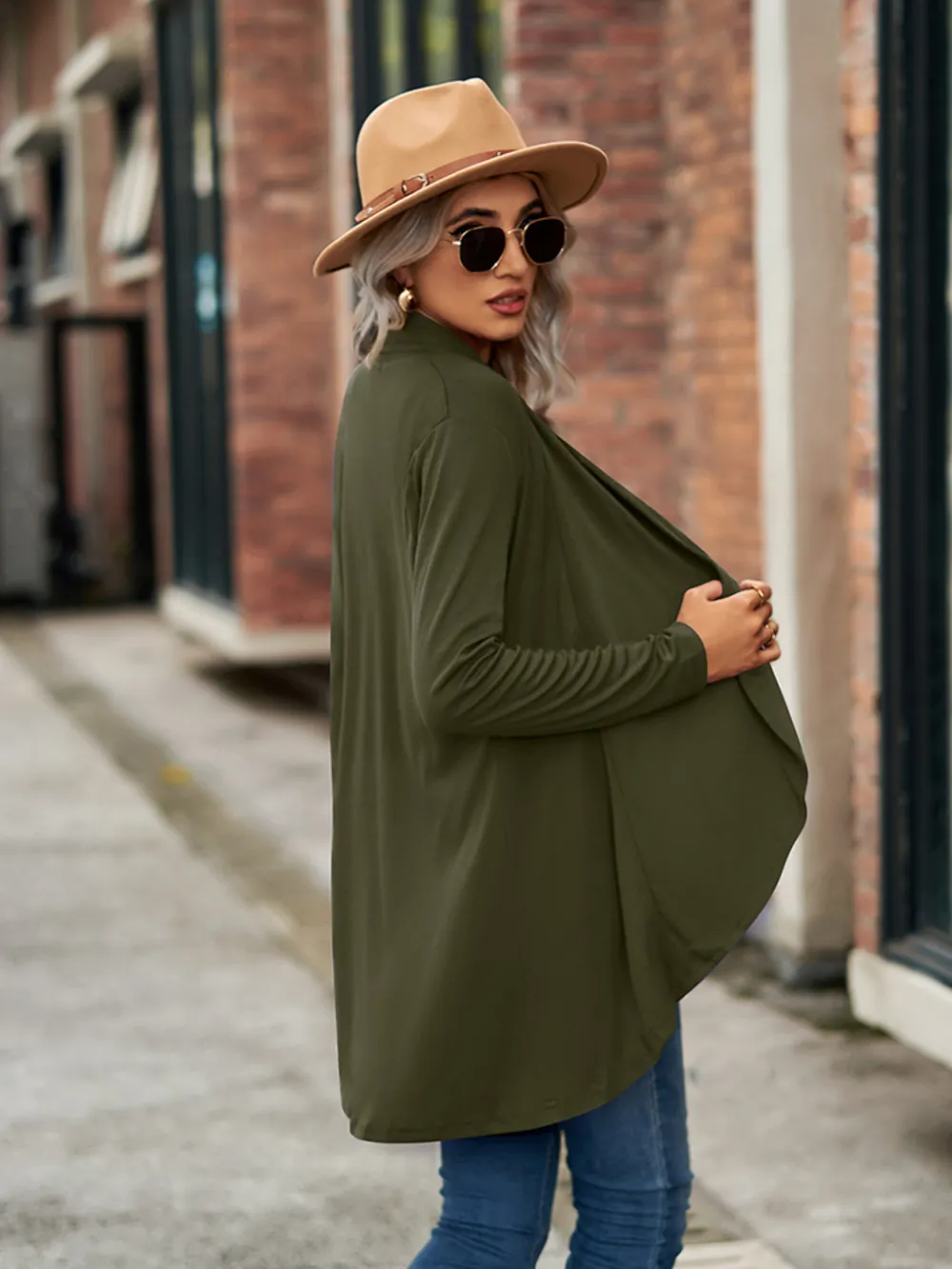 Open Front Long Sleeve Cardigan, image 8