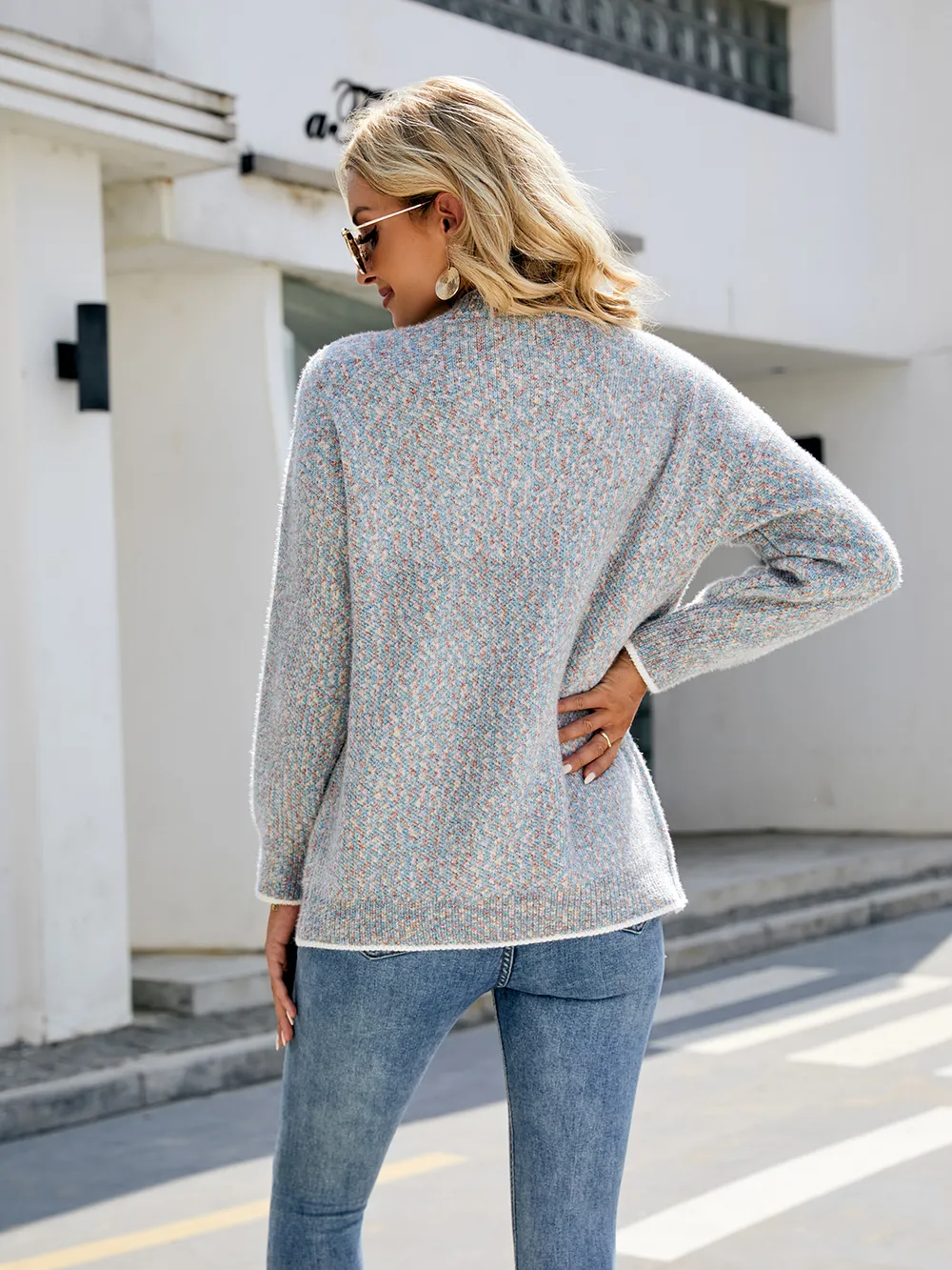 Button Down V-Neck Cardigan with Pockets, image 16
