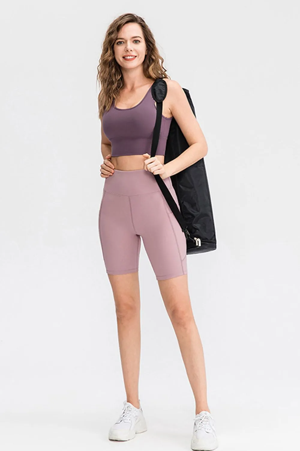 Wide Waistband Sports Shorts with Pockets, image 8