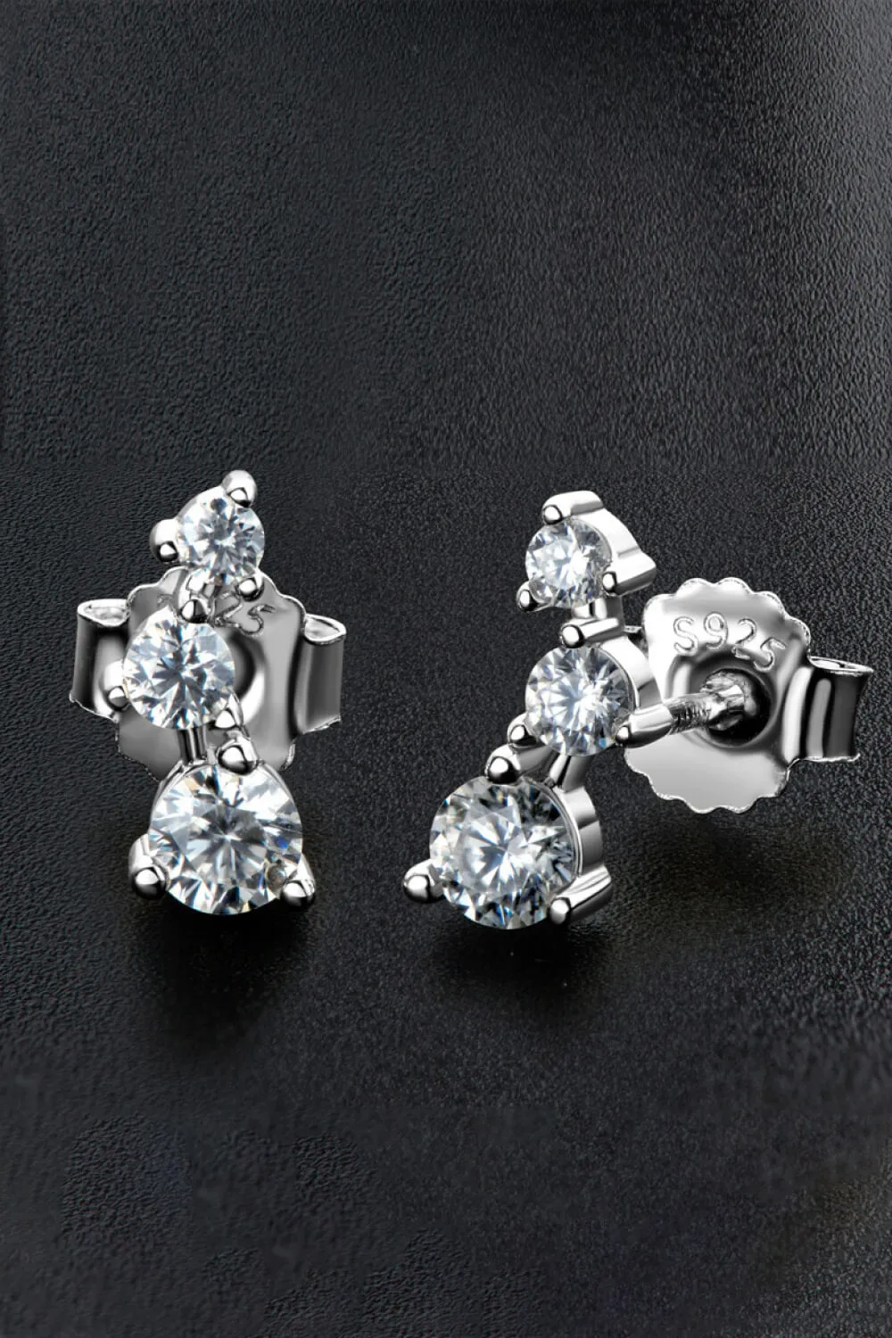 Your Way Moissanite Stud Earrings, image 2