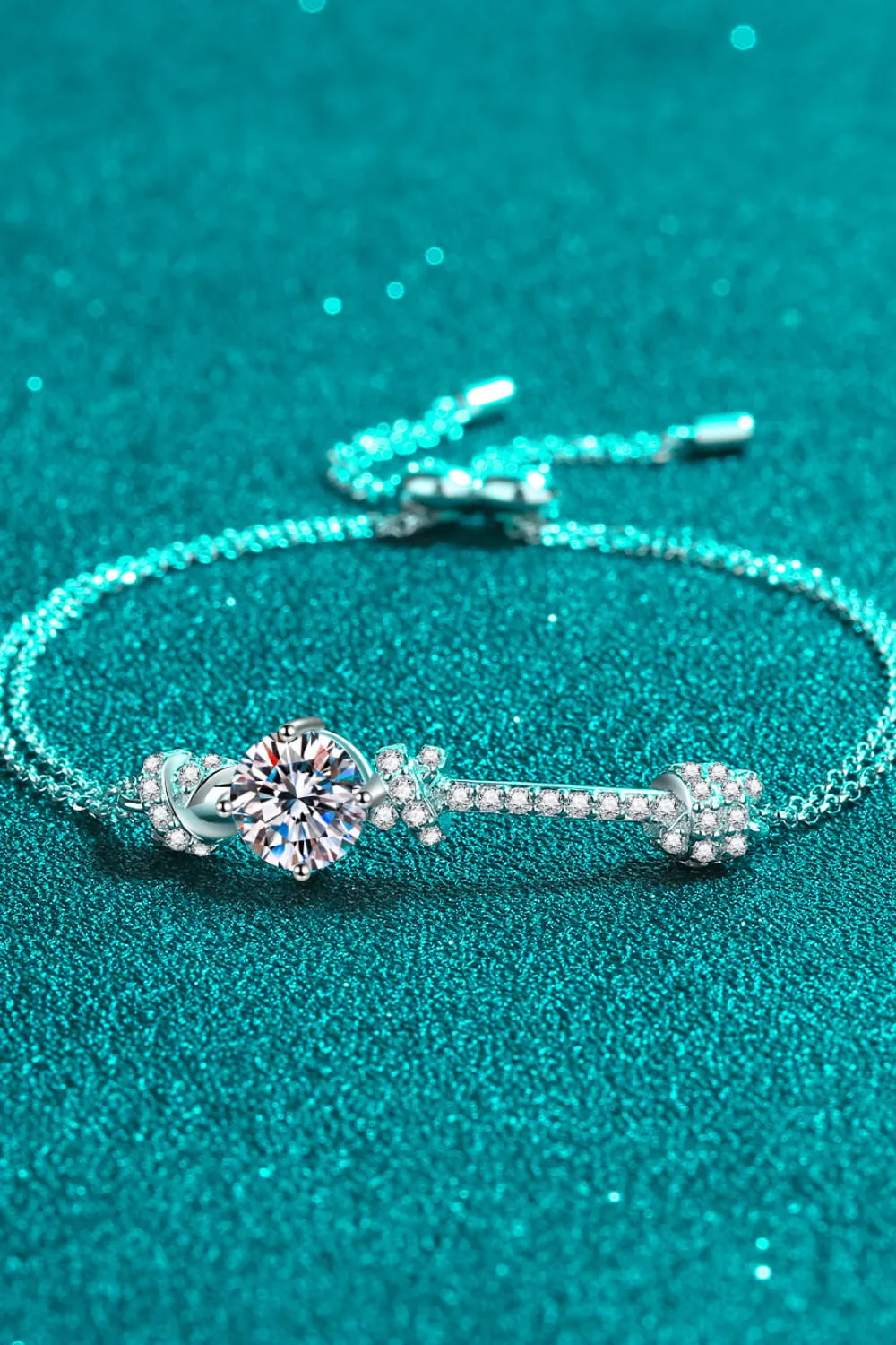 2 Carat Moissanite 925 Sterling Silver Bracelet, image 6
