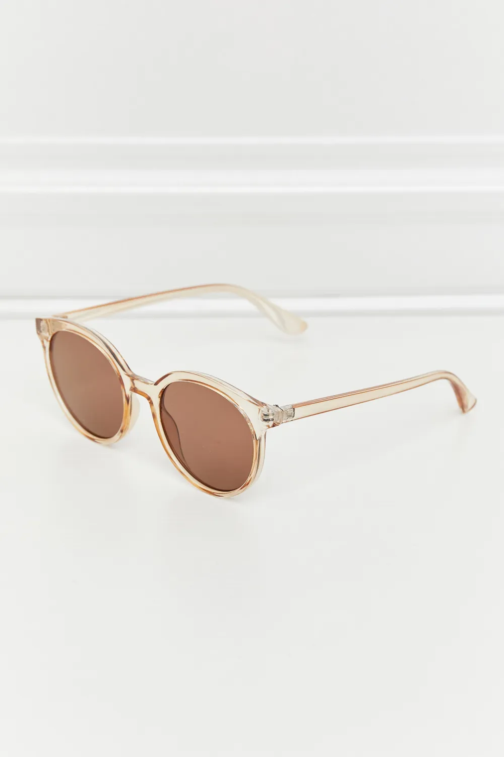 Round Full Rim Polycarbonate Frame Sunglasses, image 17