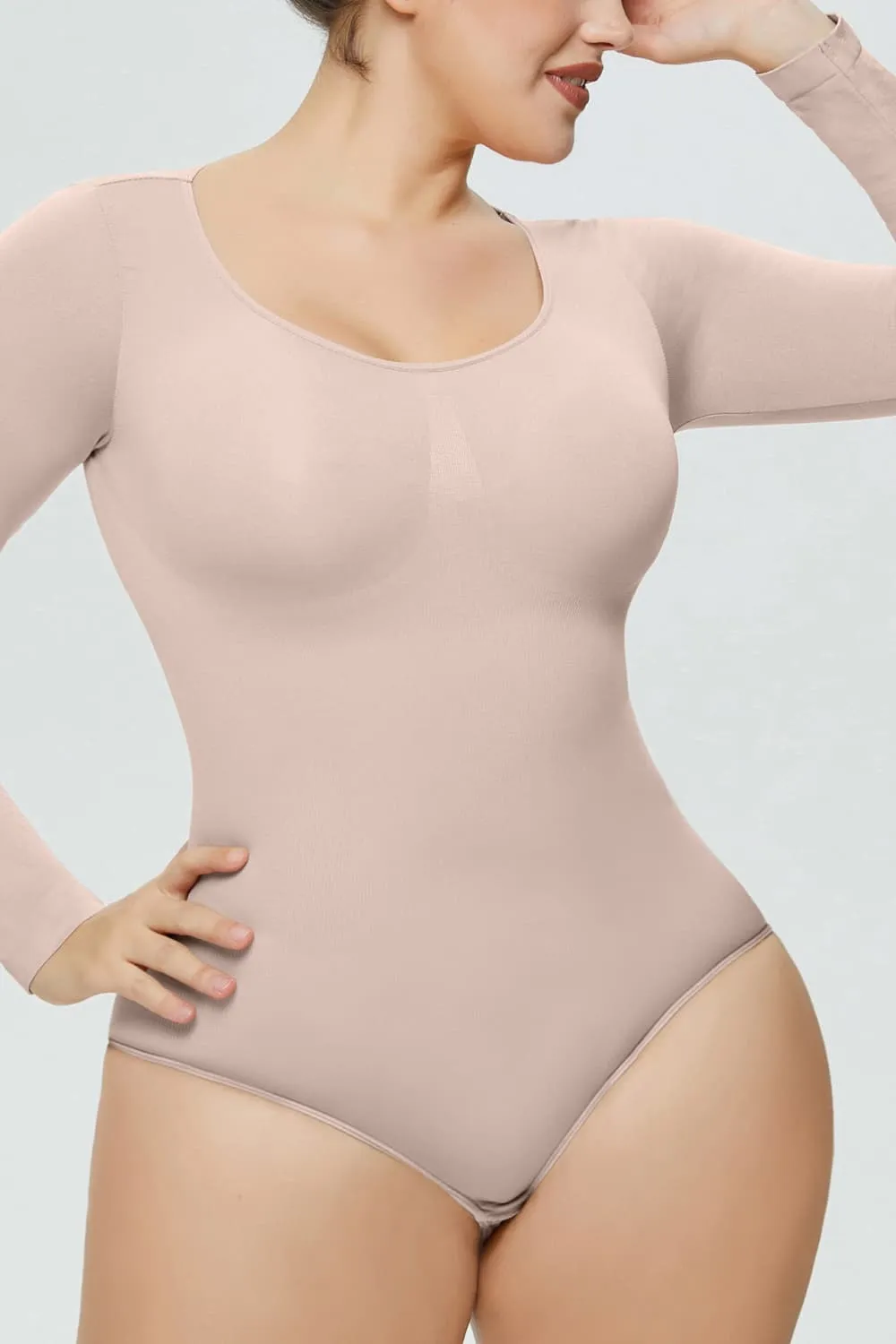 Long Sleeve Shaping Bodysuit, image 11