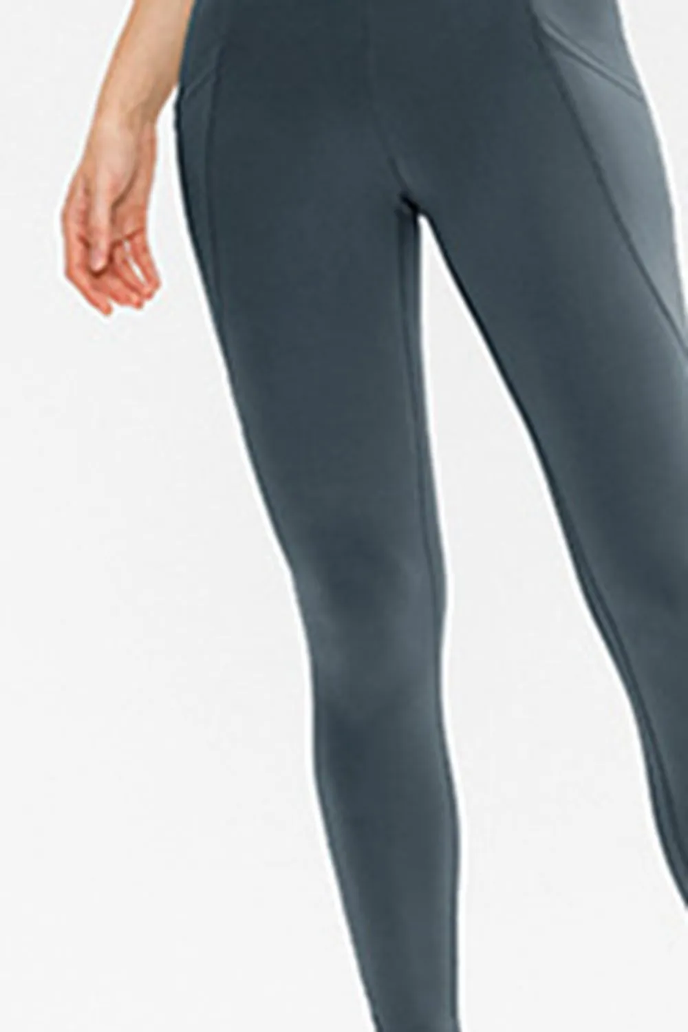 Slim Fit Long Active Leggings with Pockets, image 9