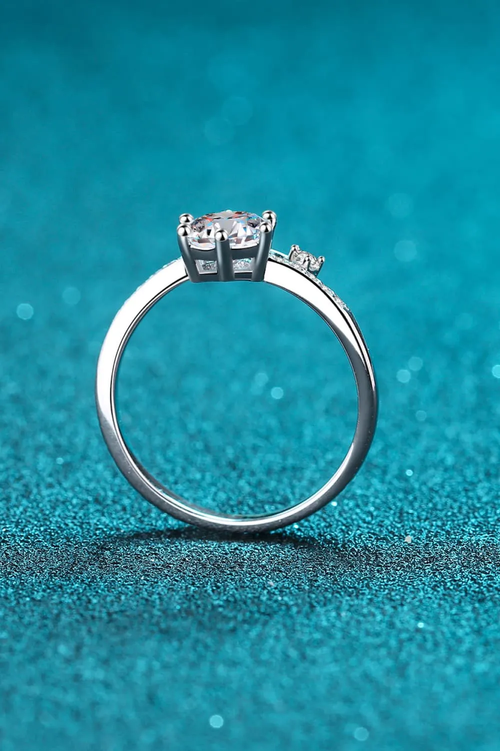 1 Carat Moissanite 925 Sterling Silver Bypass Ring, image 6