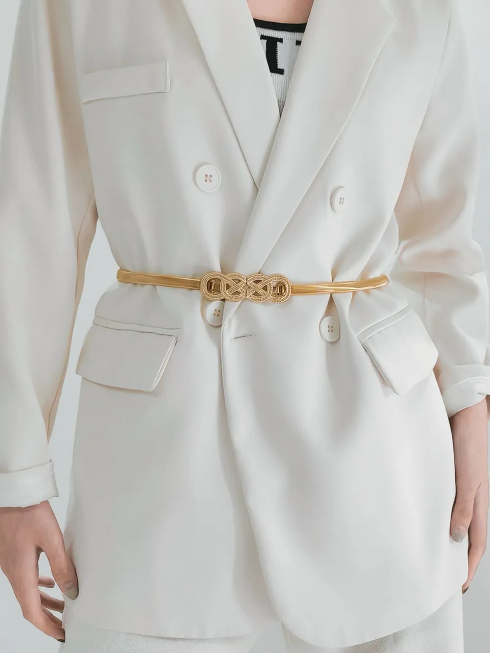 Knot Buckle Metal Belt, image 2