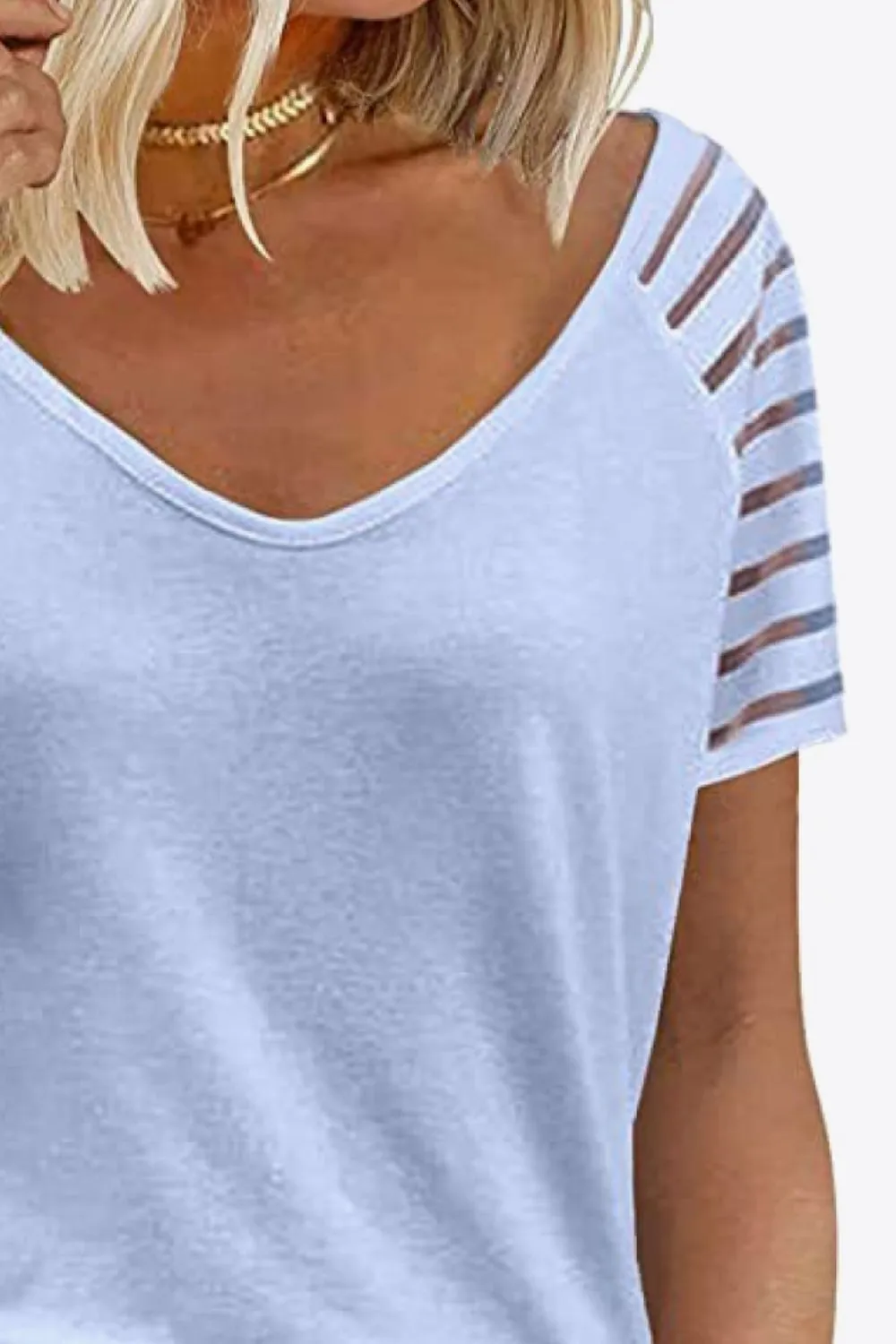 V-Neck Raglan Sleeve Tee, image 12