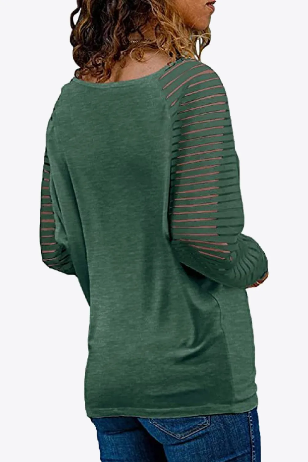 V-Neck Long Raglan Sleeve Top, image 26