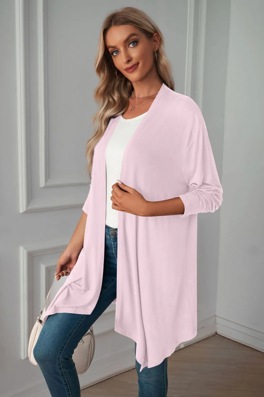Open Front Long Sleeve Cardigan, image 12