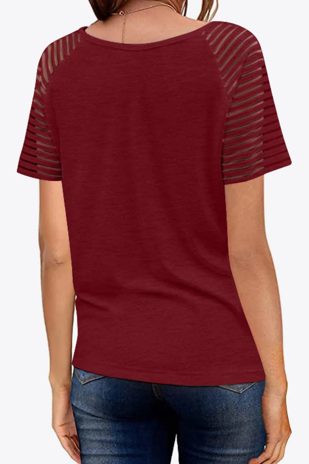 V-Neck Raglan Sleeve Tee, image 20