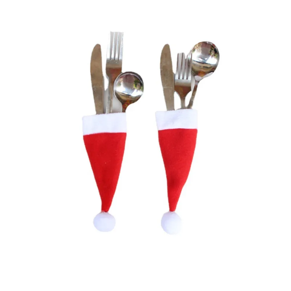 20-Piece Christmas Hat Cutlery Holders, image 5