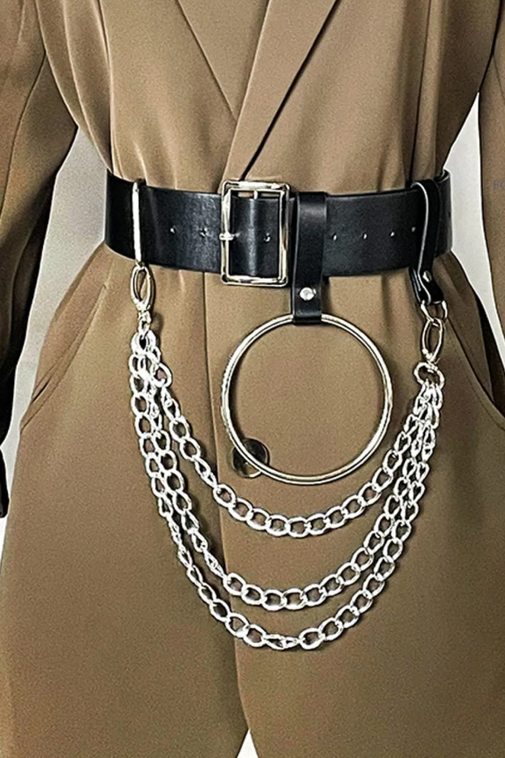 PU Belt with Chain, image 5