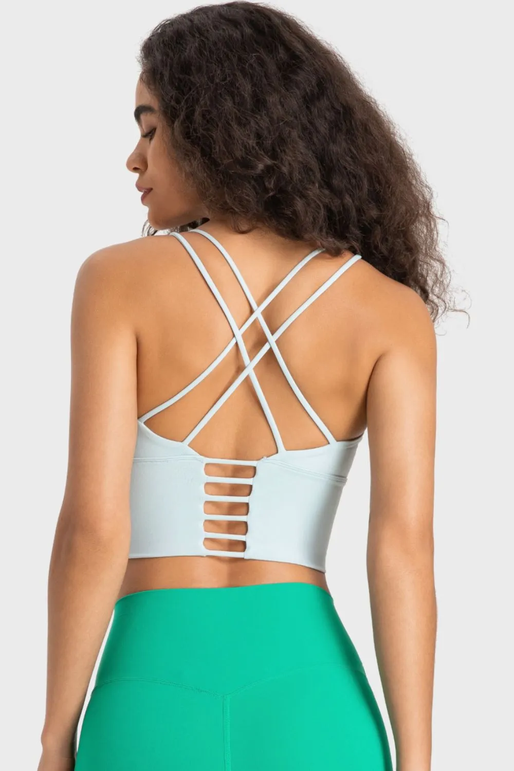 Crisscross Back Ladder Detail Sports Bra, image 15