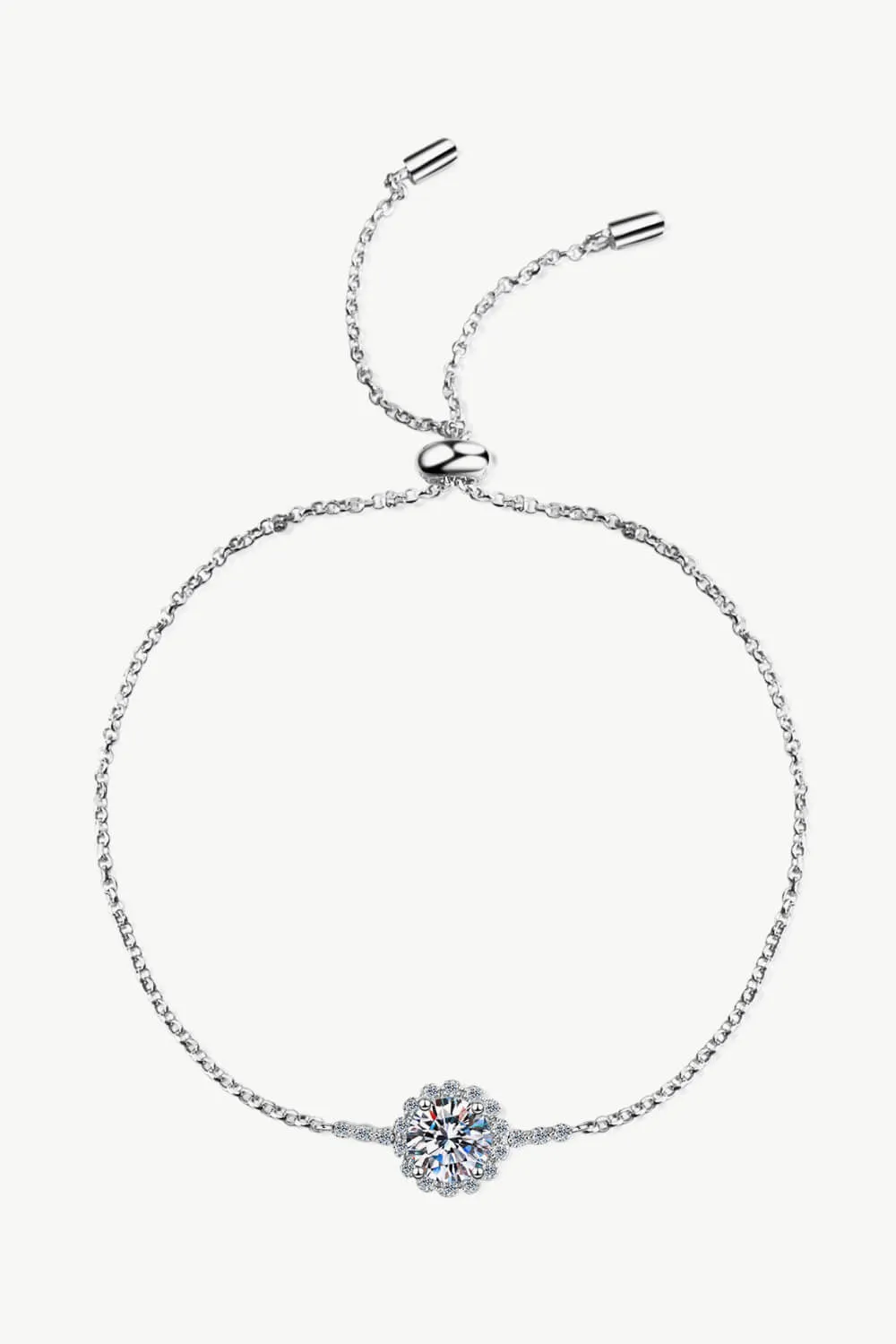 1 Carat Moissanite Chain Bracelet, image 3