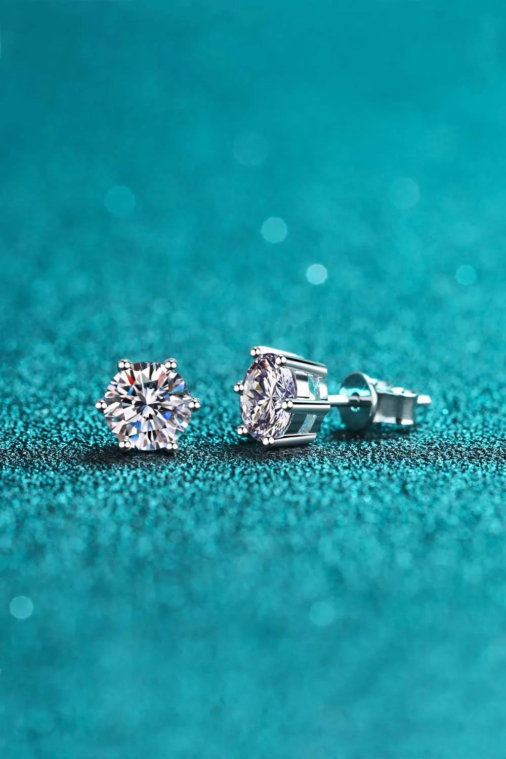 Endless Cheer Moissanite Stud Earrings, image 2