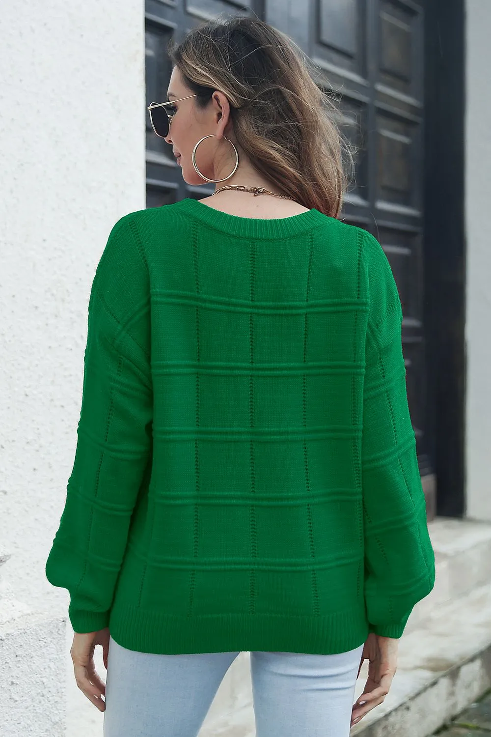 Round Neck Long Sleeve Sweater, image 9