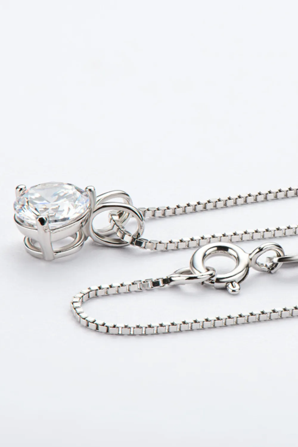 Show Off 1 Carat Moissanite Pendant Necklace, image 7