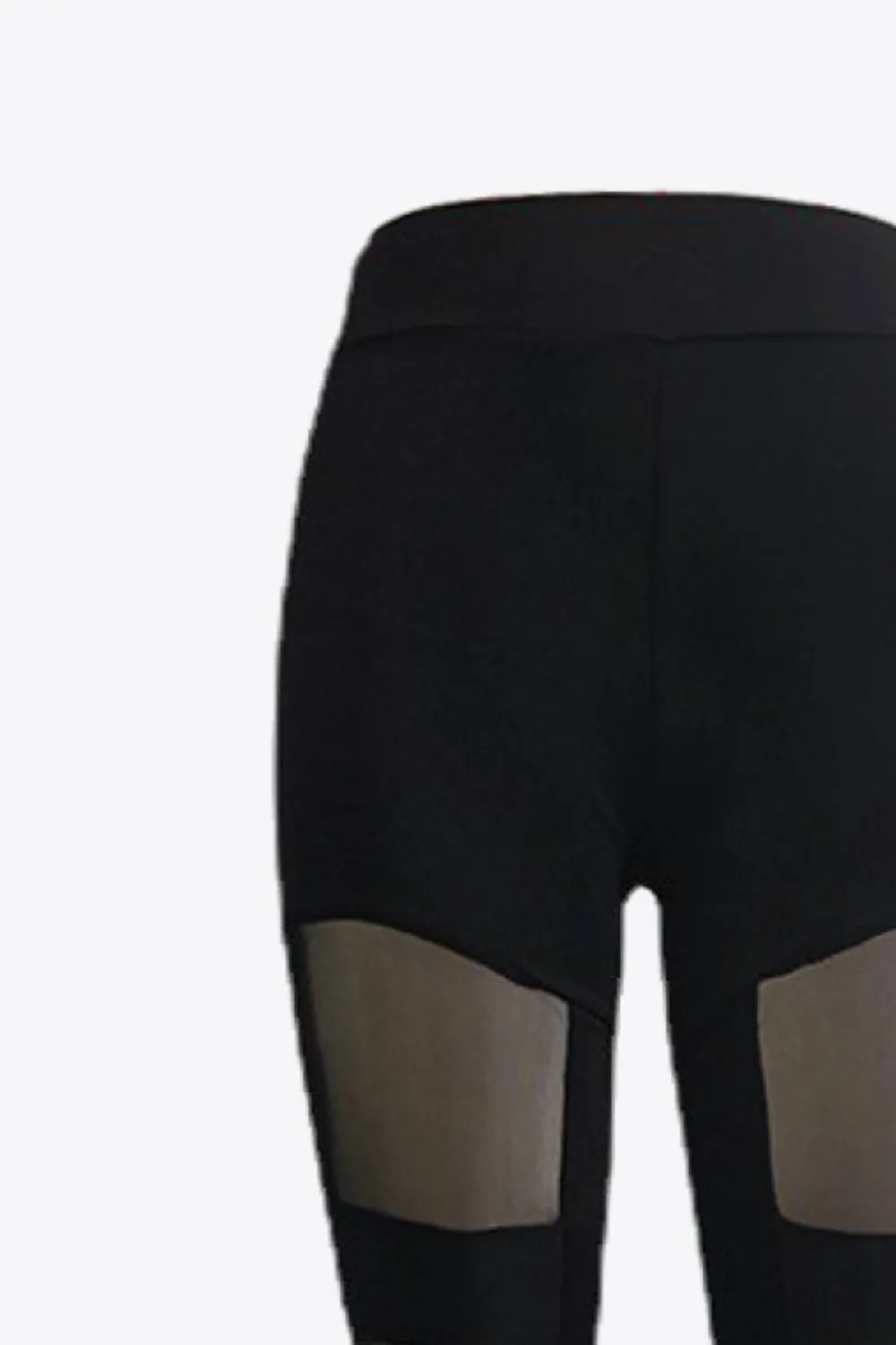 Spliced Mesh Leggings, image 3
