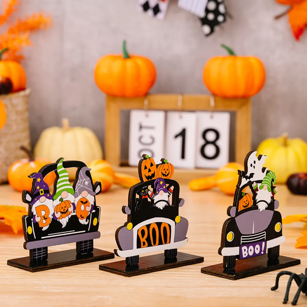 3-Piece Halloween Element Car-Shape Ornaments, image 5