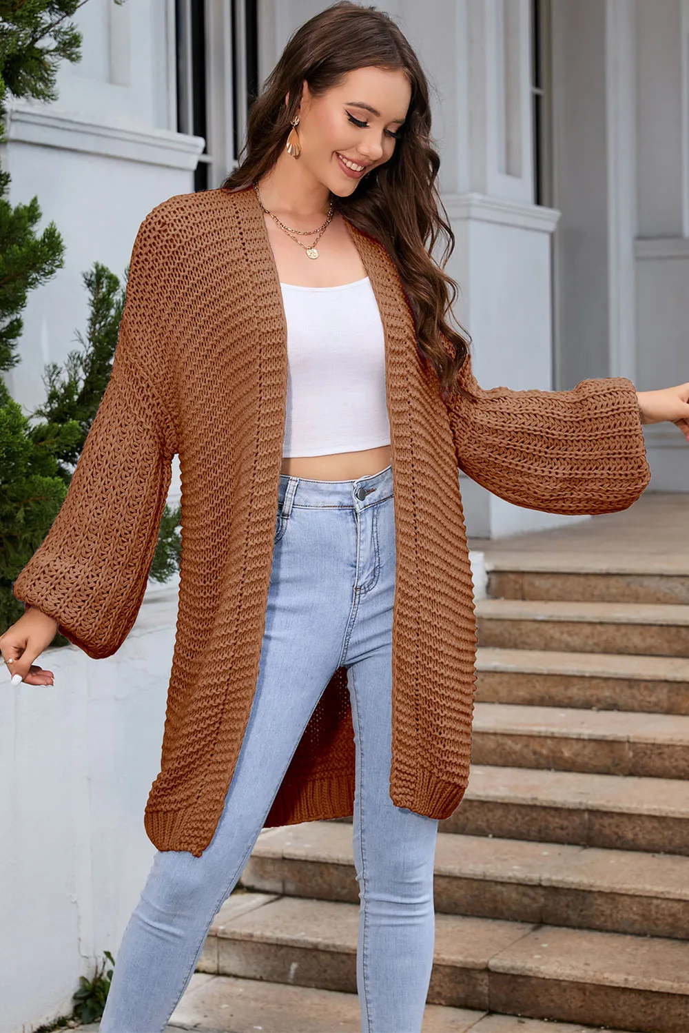 Open Front Longline Cardigan, image 25