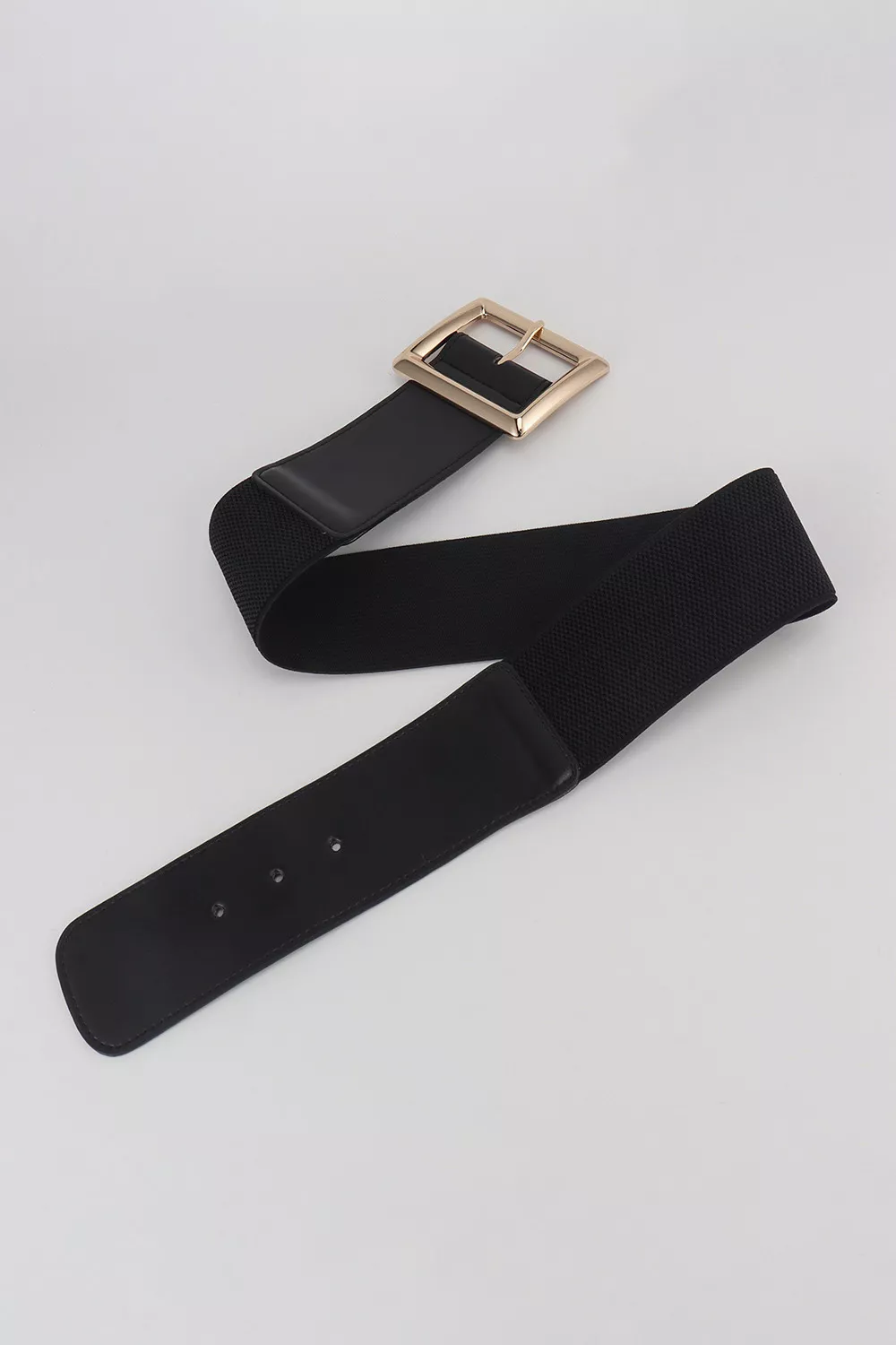 Rectangle Buckle Elastic Wide Belt, image 6