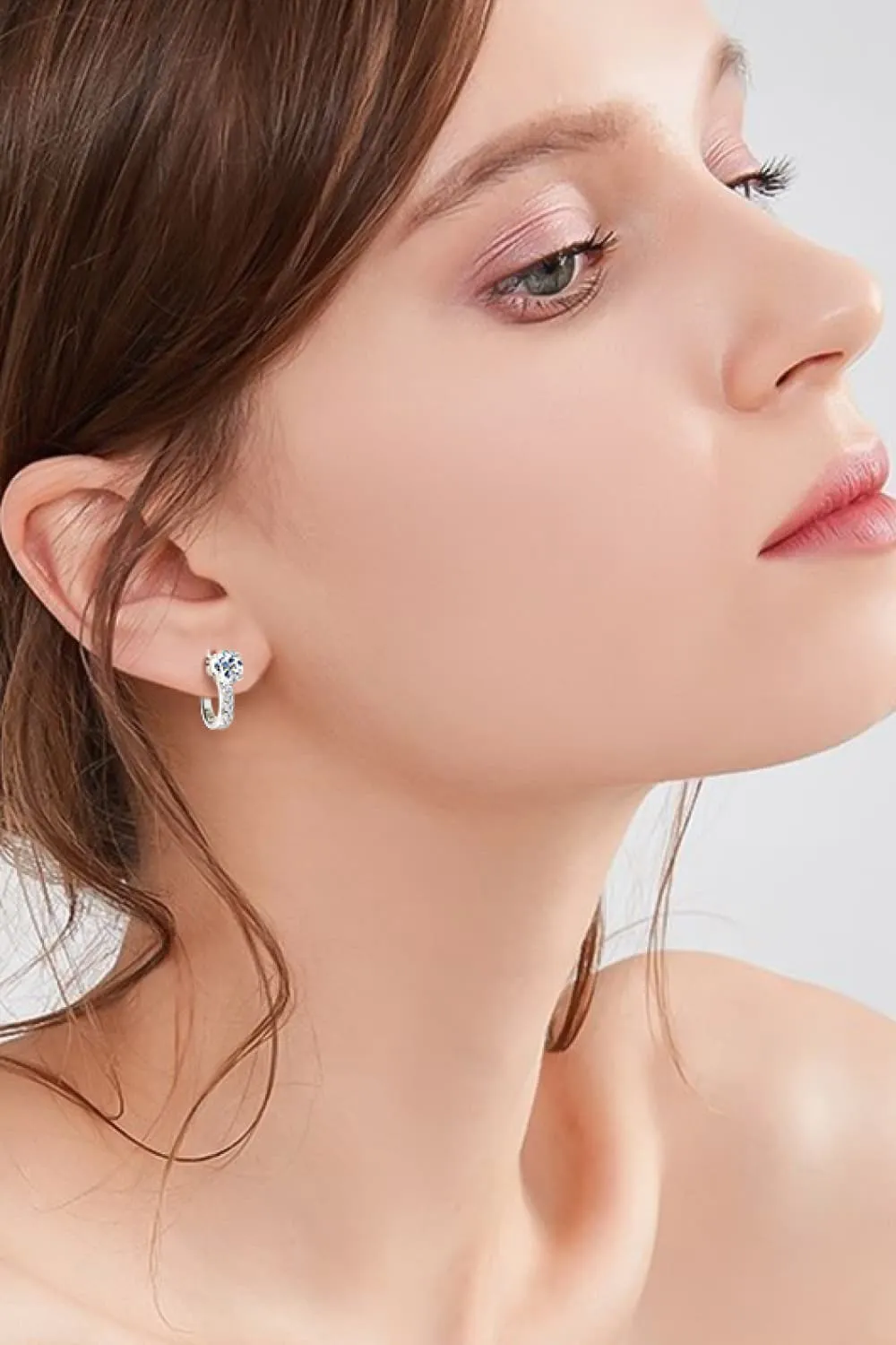 2 Carat Moissanite 925 Sterling Silver Earrings, image 9