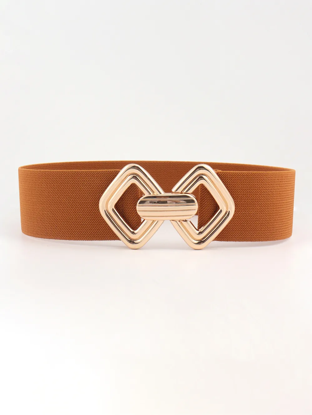Geometric Buckle Elastic Wide Belt, image 11