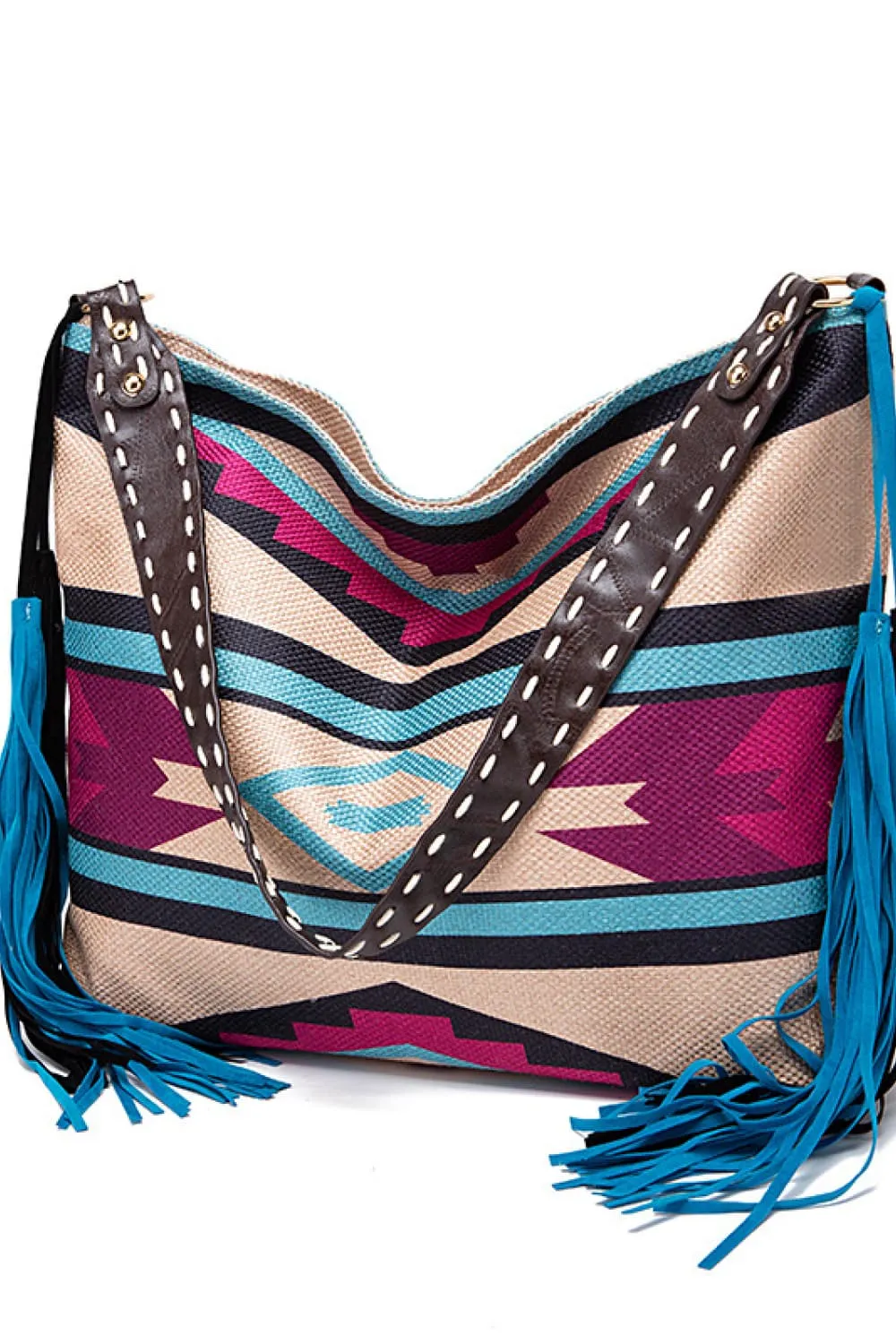 Geometric Canvas Tote Bag, image 3