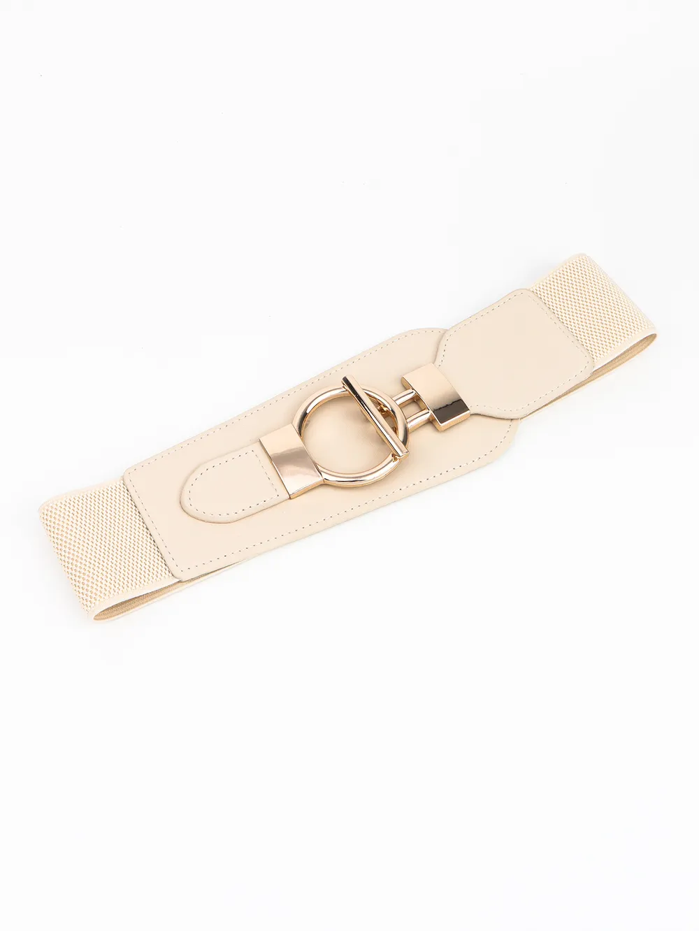 PU Elastic Wide Belt with Alloy Buckle, image 33