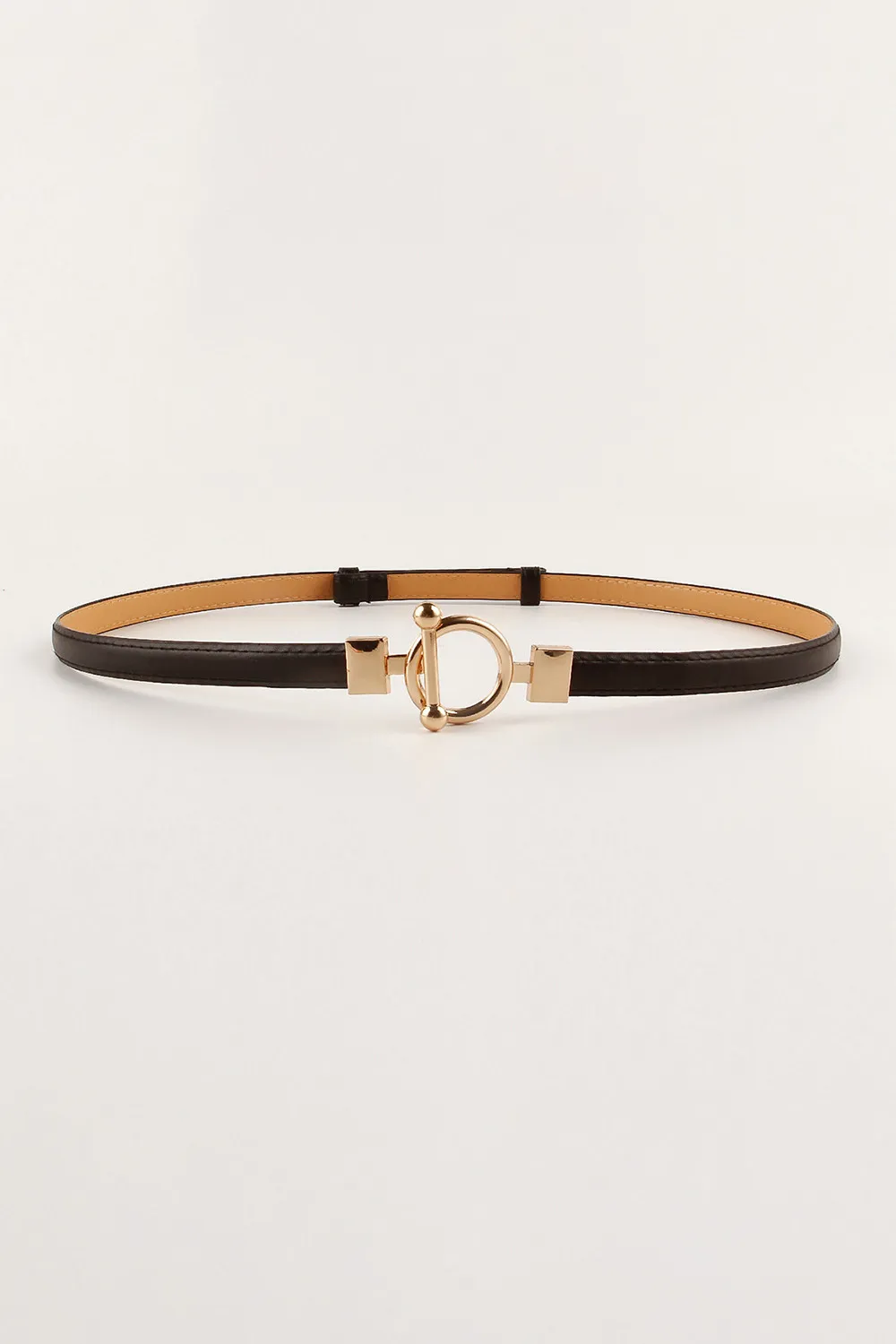 Toggle Buckle Skinny PU Belt, image 6